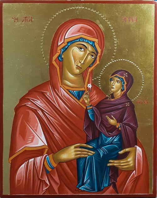 Εργαστήριο Αγιογραφίας, Αγιογραφίες, Μαθήματα αγιογραφίας, Η Αγία Άννα