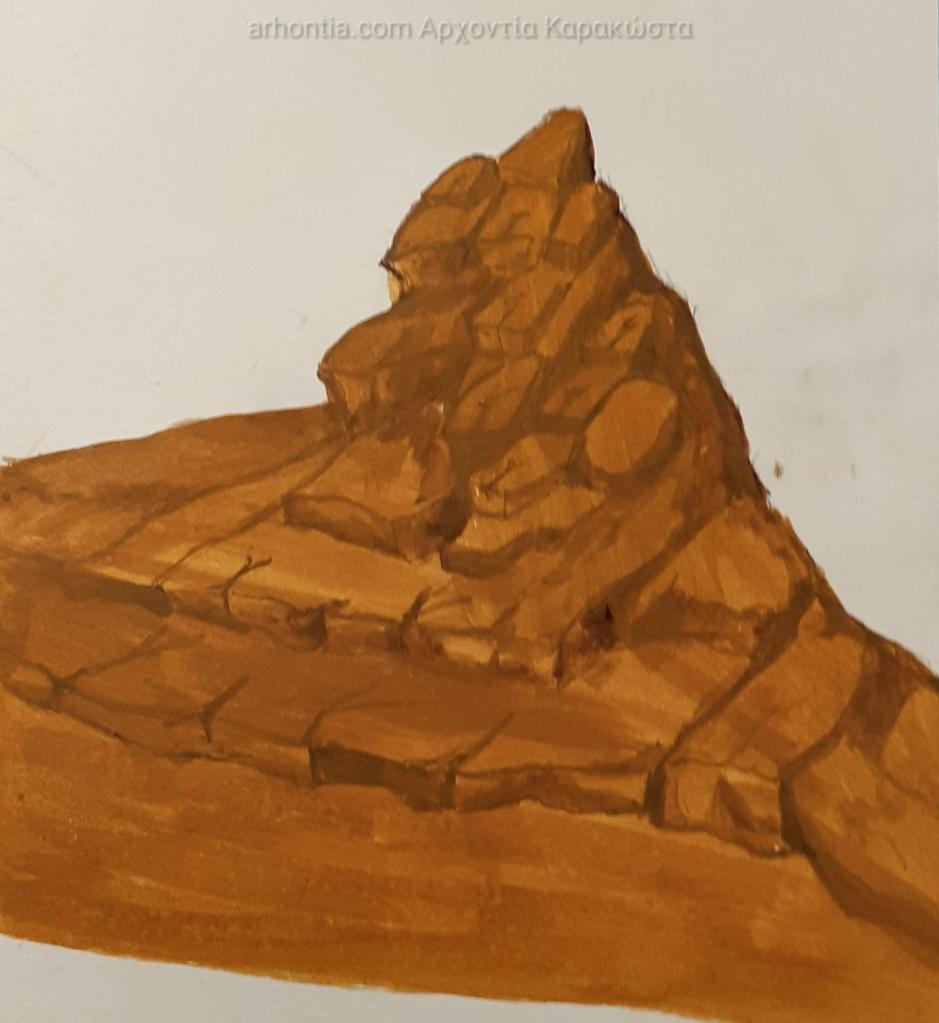 painting the mountains in byzantine iconography