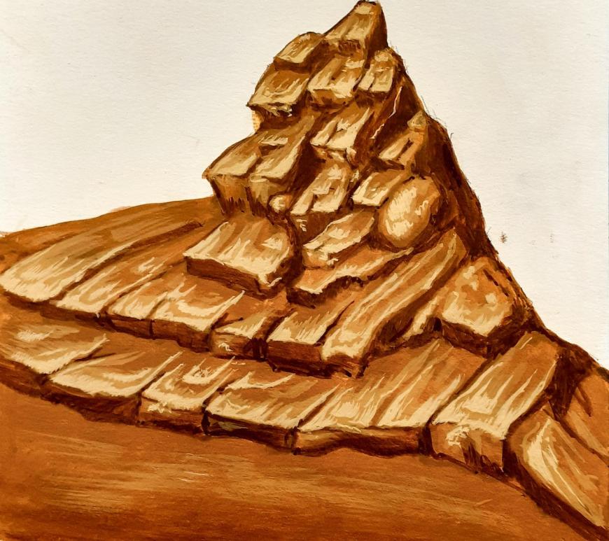 painting the mountains in byzantine iconography